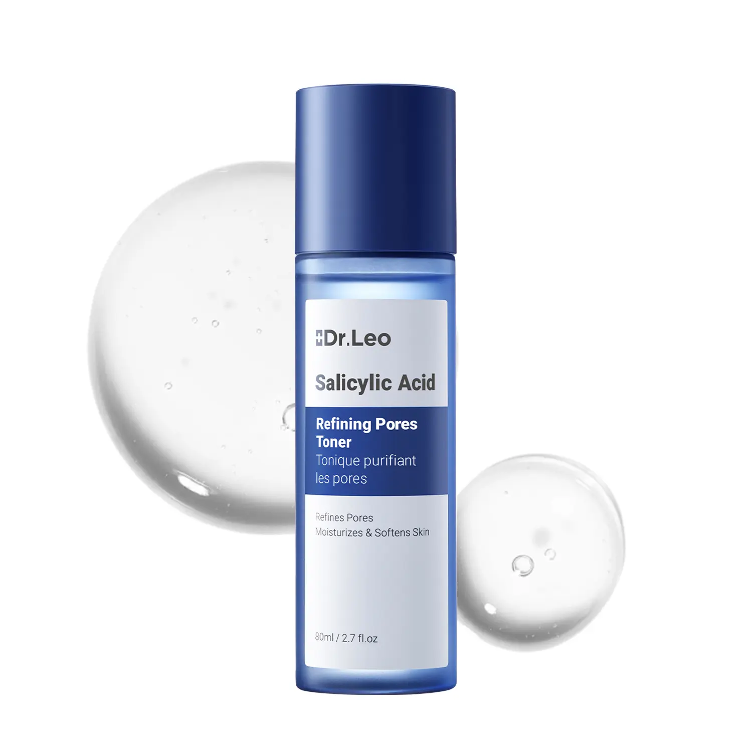 Dr.Leo Salicylic Acid Toner with AHA & BHA for Pore Refining and Oil Control - Gentle, Hydrating Skin Clearing for Sensitive and Acne-Prone Skin, Smooth, Daily, Sensitive Skin Care, Acne Clearing Products
