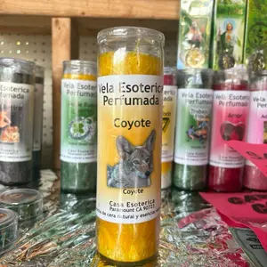 Veladora COYOTE - Espiritual Candle  Freshener Ornaments
