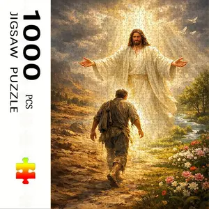 1000 Piece Jesus Theme Puzzle, Large Adult Family Interactive Toy, DIY Home Decor Brain Challenge, Holiday Scene, Perfect Gift