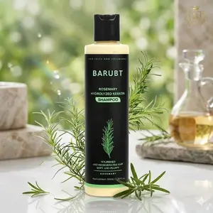 Rosemary Shampoo with Hydrolyzed KeratinPromotesHair Growth Controls Oil Dandruff Soothes ScalpIrritationRestores Shine, Big 220ml, Soothe Scalp Iritation&RestoreShine!