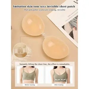 Silicone Bras, Invisible Bras, 4X Thicker 3D Silicone Bras, Backless Bras For Wedding Dresses