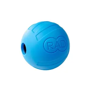 RAD Atom Myofascial Release Ball - Extra Firm Therapy Ball for Back Pain, Shoulders, Glutes, Hamstring, Traps & Pecs - Deep Tissue Quad Massager - Pressure Point Ball, Yoga Ball, Mobility Ball