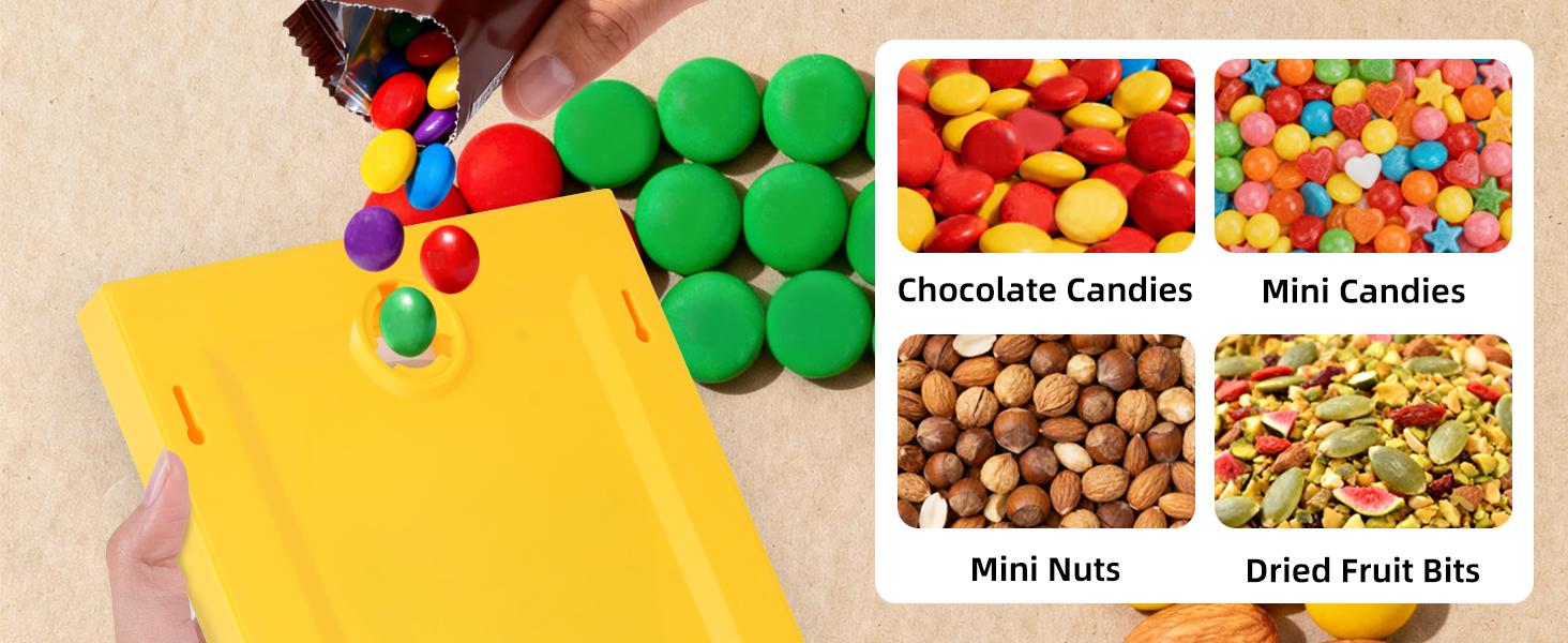 Candy Frame Dispenser For Wall, Hanging Candy Dispenser,Wall Mount Gumball Machine, Easy Restock, Perfect Festival Gift