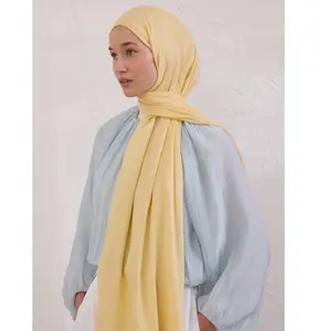 Everyday Basic Soft Viscose Shawl Hijab - Butter Yellow
