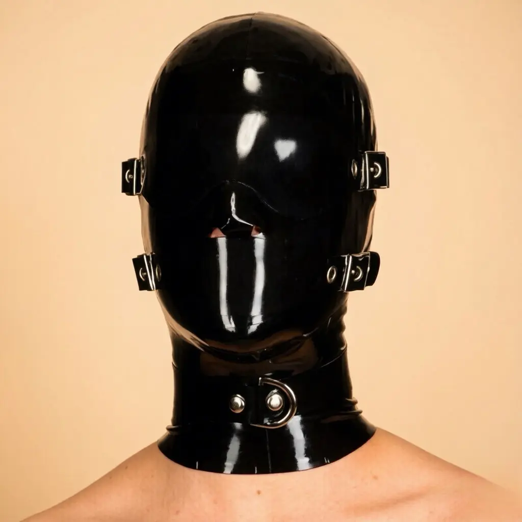 Custom Handmade Nature Latex Face Mask / Hood Clothes Clothes