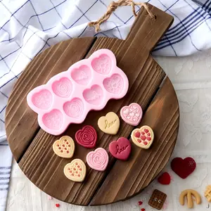 Heart Mold, Cookie Mold, Fondant Mold, Easy to Use, Perfect for Valentine's Day, Birthday, Cake, Chocolate, Mousse, Baking Enthusiasts, Heart Molds Silicone