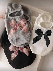 Women's Versatile Cute Bow Pattern Ankle Solid Socks, Casual Stylish Socks, Comfortable Breathable, Fit, Perfect for Daily Casual Wear, 3 Pairs Pack