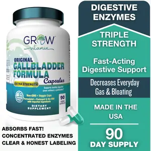 grow vitamin Gallbladder Formula Enzymes to Reduce Bloating, Absorption 09/2024