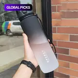 【Black Friday】Gradient Water Bottle with Leakproof Lid, 1-Pack Portable Large-Capacity Sports Water Bottle for Outdoor Activities, Hiking and Camping, Available in 500 ml, 650 ml and 1000 ml #GLOBAL PICKS