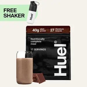Huel Black Edition Powder | 40g Plant-Based Protein | 27 Vitamins & Minerals | Nutritionally Complete Meal | 17 Servings