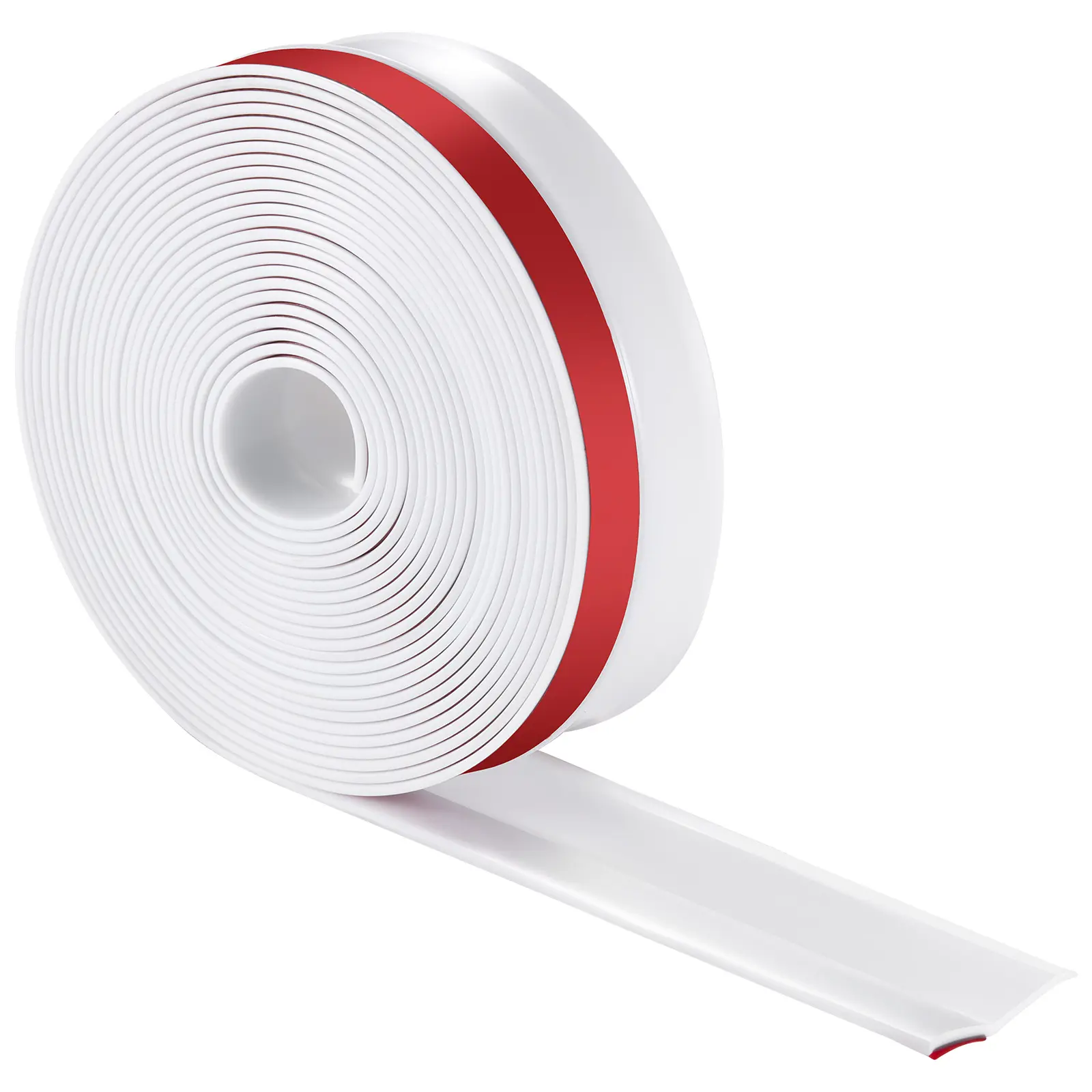 【summerfinds】VEVOR Garage Door Seal Top and Sides Seal Strip, 34 FT Universal Weather Stripping Replacement Soft and Hard Composite, Weatherproofing Garage Door TPE Seals with Adhesive Backed and Screws, White