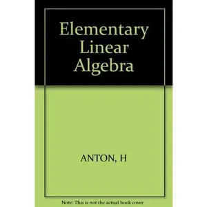 USED Book - Elementary Linear Algebra by Howard Anton (Hardcover) - english