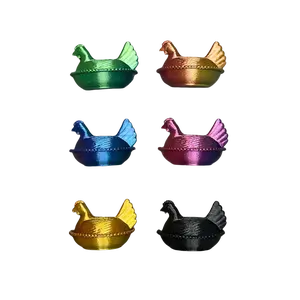 Set of 6 3D Printed Hen on Nest Refrigerator Magnets Vintage Farmhouse Chicken Decor Handmade Farm Kitchen Fridge Magnets Rustic Easter Gift