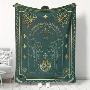 FRANALA  Anime Magic Print Throw Blanket, Shawl Blanket, Lap Blanket, a Comfortable and Soft Plush Blanket, a Birthday Gift or Christmas Gift for Men and Women, Suitable for Beds, Sofas, Chairs, and Living Room Decor, Usable in All Seasons