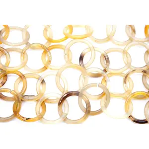 HR2000-30: Horn Chain 30mm Link Necklace 42"