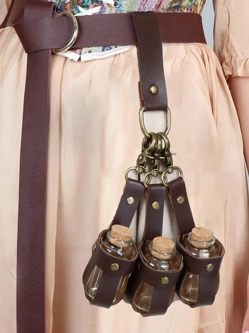 Medieval Renaissance Belt Set with Pouch Keychain Costume Accessory for Cosplay Amazon.com: Renaissance Costume Accessories Belt Pouch Coin  main image 2