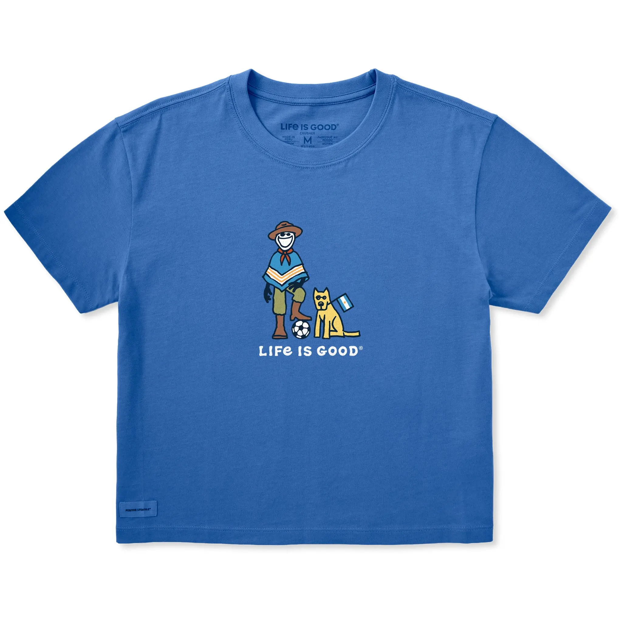 Women's Jake and Rocket Argentina Short Sleeve Crusher Boxy Tee