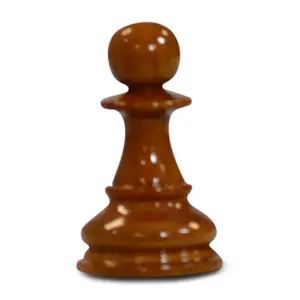 MegaChess 4 Inch Light Teak Pawn Giant Chess Piece