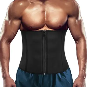 Men's Waist Trainer Belt with 4 Steel Bones, Even Pressure Distribution, Neoprene Material, Multi-Scene Use, Anti-Curling Back Support, Shapewear Waist Trainer