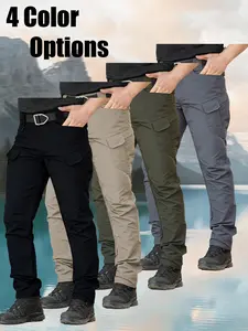 Men's Multi-Pocket Work Pants: Outdoor Casual Tactical Training Trousers Machine-washable spring, autumn, and summer pants Durable, abrasion-resistant, breathable fabric with reinforced stitching Ideal for daily commuting, hiking, and outdoor activities