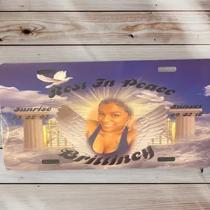 Memorial car tag/Wall decor/ Personalized Car Tag