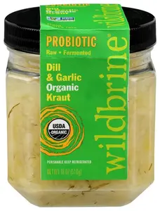 WILDBRINE SAUERKRAUT DILL & GRLC - 18OZ