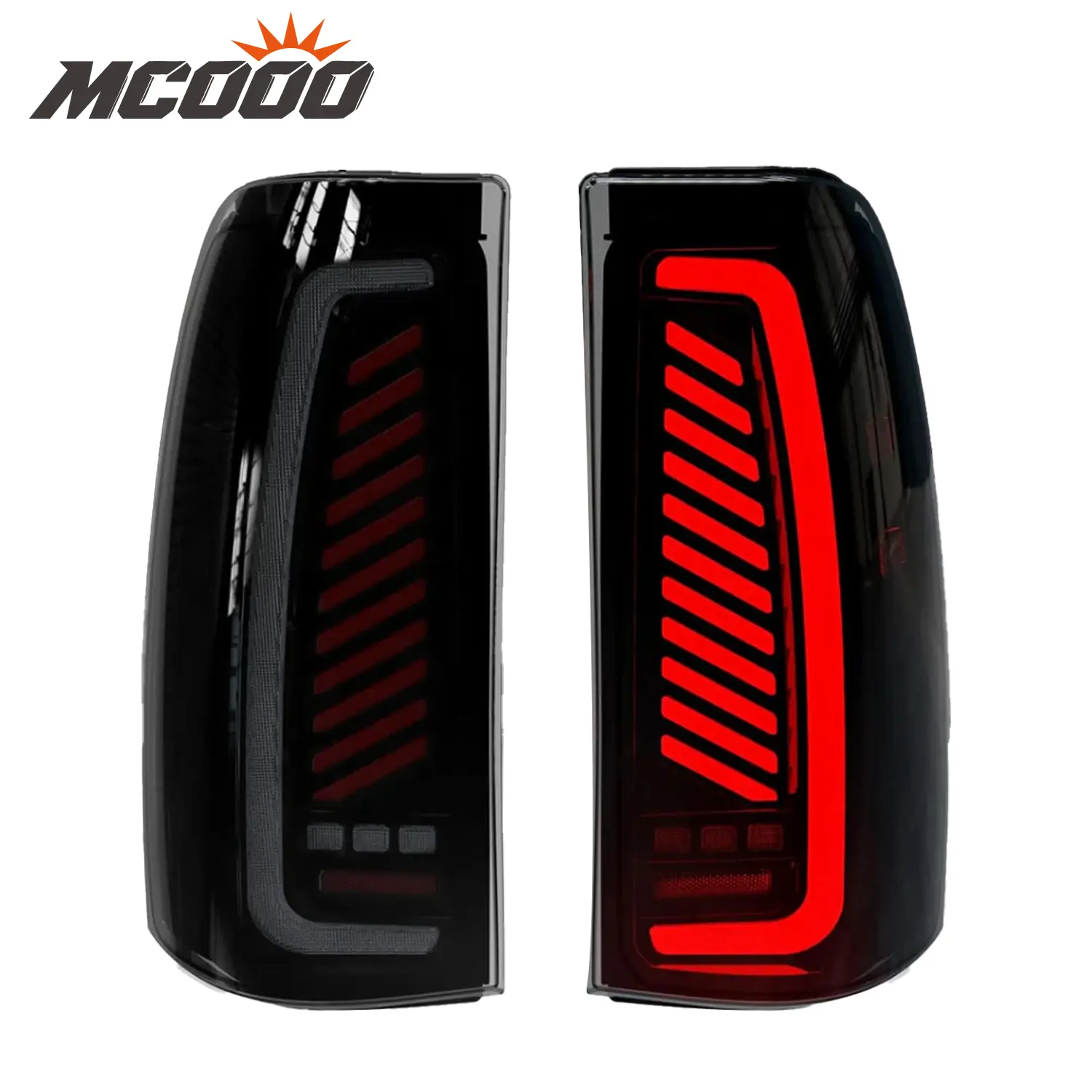 2003-2006 Chevy Silverado Sequential LED Tail Lights | Smoked | Start-Up Animation & Dynamic Turn Signal, Led Lights For Truck, Led Turn Signals
