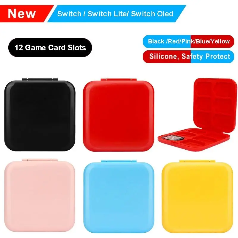 12 in 1 Switch Game Card Case Box For Nintendo Switch OLED Portable Storage Box NS Lite Cards Holder Protective Cover Hard Shell