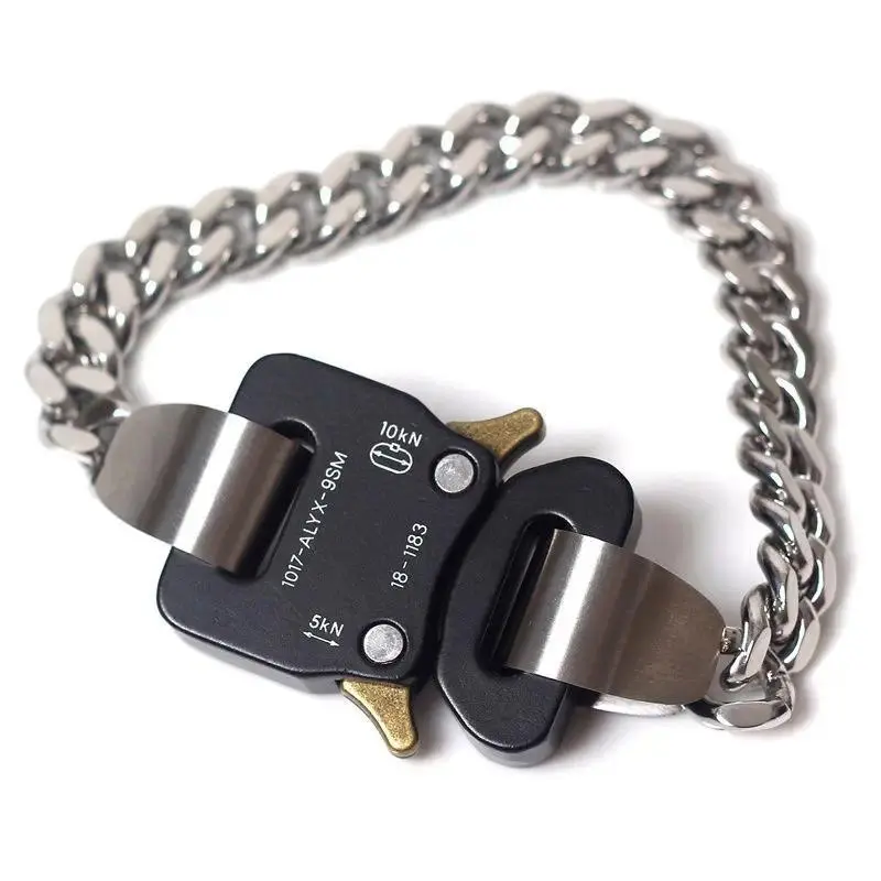 2025 new ALYX Bracelet Original Design for Men and Women 10179SM Functional Lock Buckle Tactical High Street Hero Bracelet