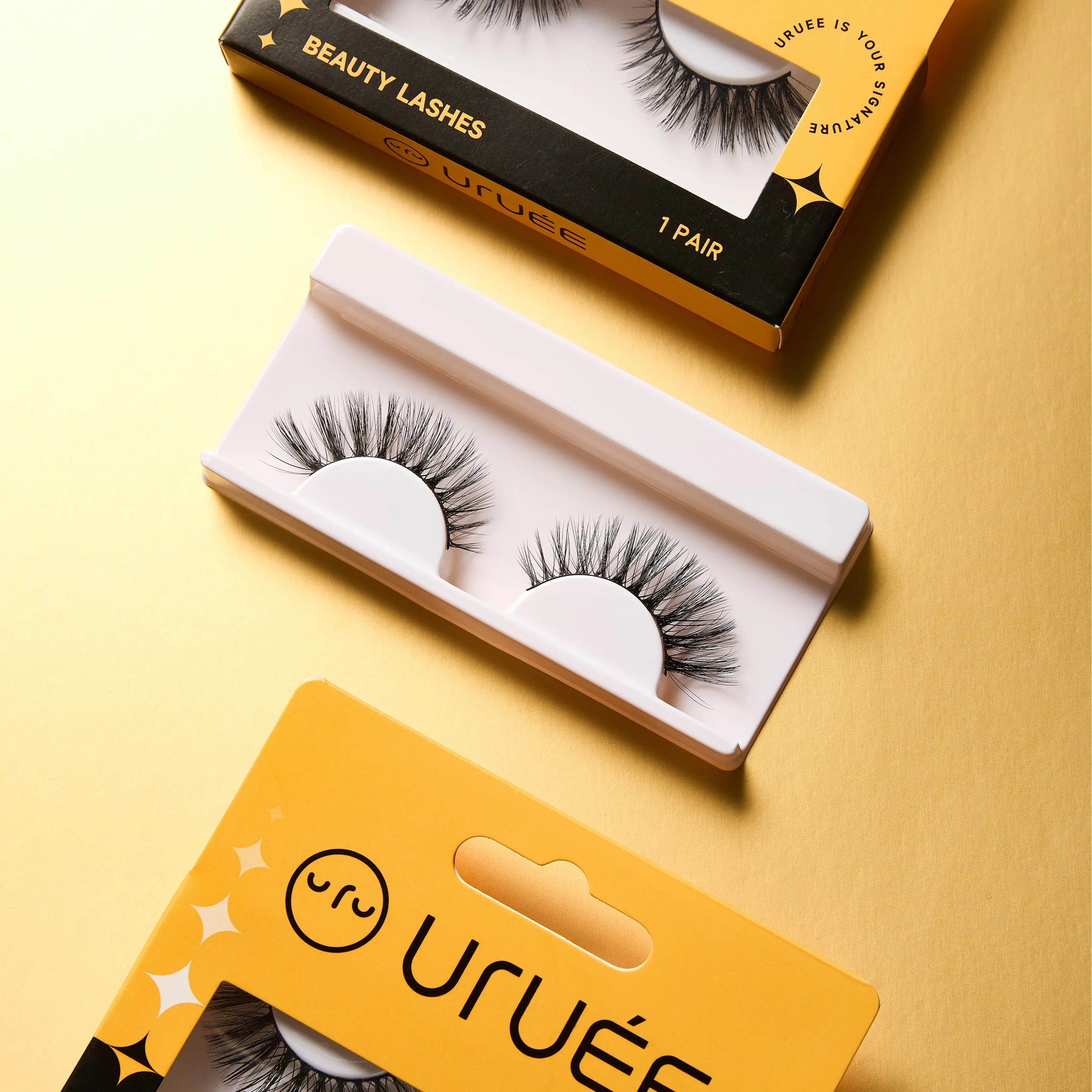 URUEE Faux Mink False Eyelashes. 10 Styles from Natural to Dramatic. Easy to Apply. CT39