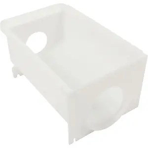 HECASA W10850492 Refrigerator Ice Bucket Container Compatible with Amana Kenmore Maytag Whirlpool Refrigerator Replacement for W10138193 W10670844 AP5989704 PS11731153 White ABS Plastic