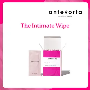 Antevorta The Intimate Wipe Pack of 21 Vegan Natural pH Balanced Herbal Scented Wipes for Sensitive Skin and Full Body Use