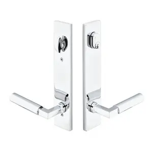 Emtek 17B1ENLH Multi Point C7 , Keyed with American Cyl , Modern Style , 2" x 10" , Elan Lever , LH