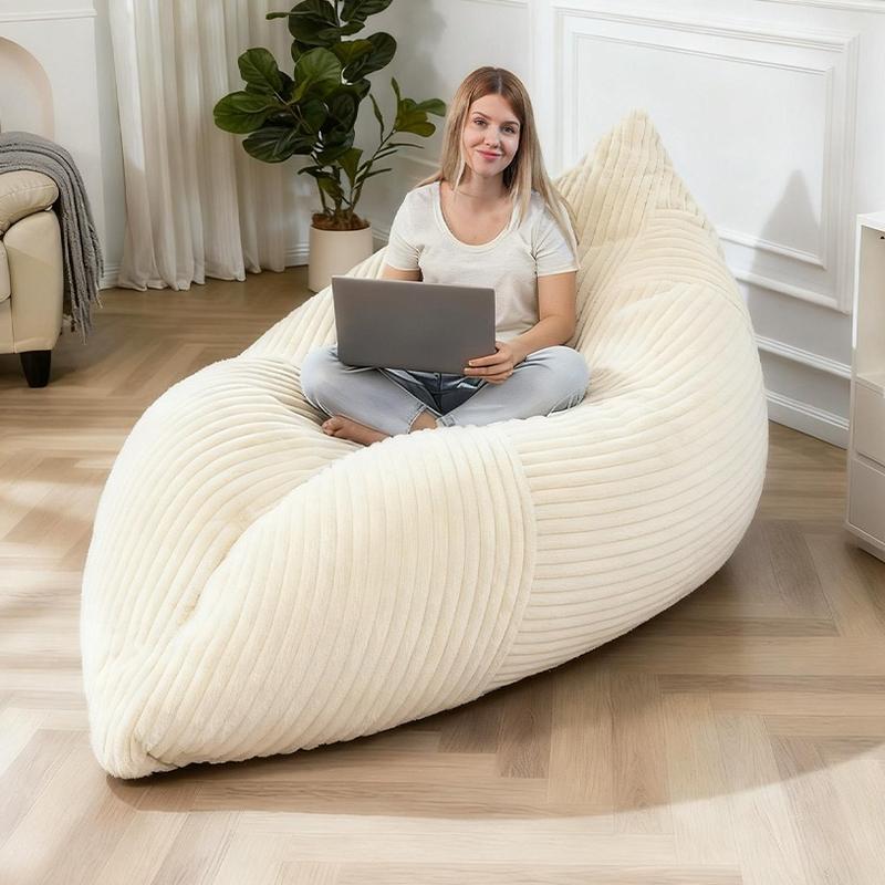 【versatile】Oversized Bean bag chair lazy sofa with base, 4 in 1 Convertible Bean Bag Couch with Base, Comfy Boneless Couch, soft and Comfortable Recliner Sofa Bed with Removable Upholstery for Living Room, or Bedroom 【versatile】Oversized Bean bag chair lazy sofa with base, 4 in 1 Convertible Bean Bag Couch with Base, Comfy Boneless Couch, soft and Comfortable Recliner Sofa Bed with Removable Upholstery for Living Room, or Bedroom
