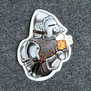 Medieval Knight Juice Box Vinyl Sticker, knight decal, knight sticker, armor decal, armor sticker, medieval, medieval sticker, medieval knight, silly sticker, fantasy sticker, arrow