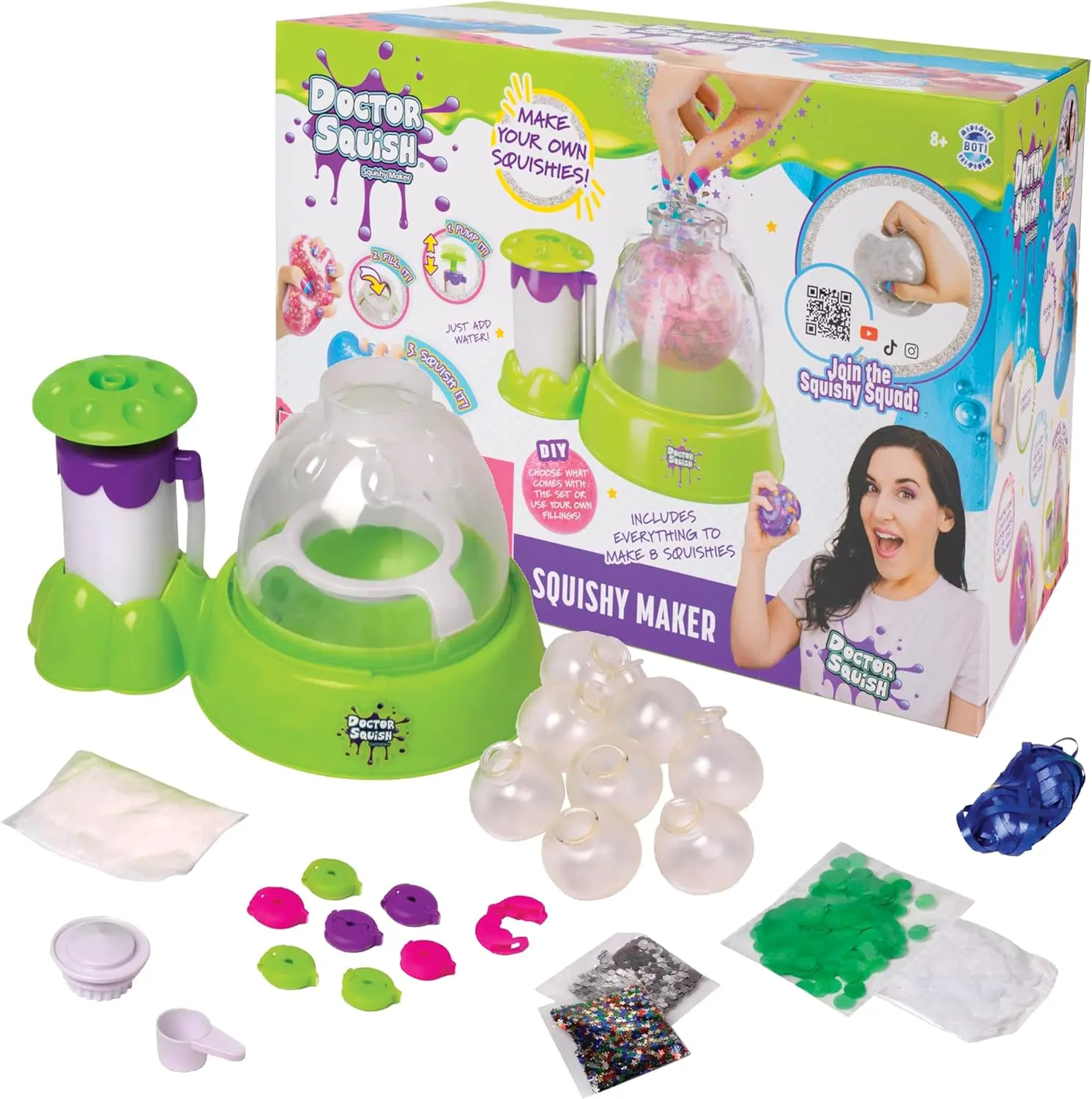 Squishy Maker Station | DIY Make Your Squishies Kit | All Inclusive with Sparkles & Slime Powder | Ages 8 & Up
