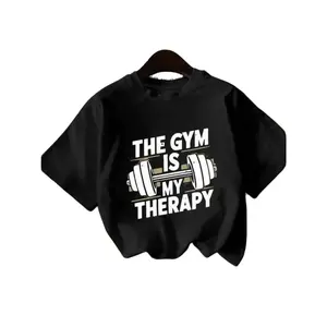 Women's Gym Motivation Graphic T-Shirt Workout Tee With Barbell Design Casual Fitness Apparel For Women Sporty Crew Neck Short Sleeve Shirt Womenswear Top t shirts women
