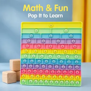 Educational Sensory Press Fraction Learning Toy, Kids Intellectual Science Teaching Toy, 12-Stage Fraction Learning, Best Gift for Children