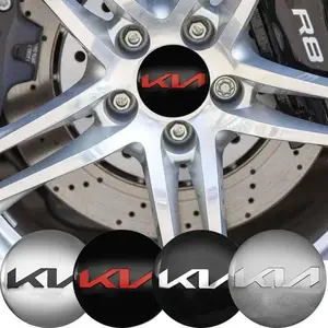 4Pcs 56mm Car Wheel Hub Center Cap Emblem Badge Stickers For Kia KN Rio 2 3 K3 K5 Ceed Sportage Proceed Stinger Picanto Sorento Soul Niro Accessories Car Decals