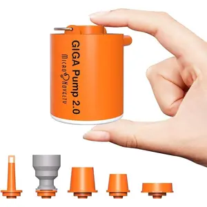 Portable Air Pump for Inflatables Ultra-Light 2.8oz Rechargeable Mini Air Mattress Pump with Camping Light Inflate Deflate for Air Mattress Pool Floats Vacuum Storage Bags