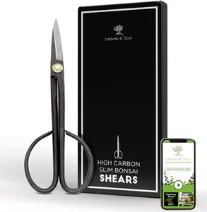 Professional Bonsai Slim Scissors | Pruning Shears for Trimming Plants | Japanese Gardening, Bonsai Tools | Garden Scissors