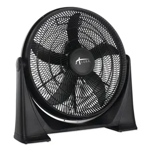 Alera Group ALE 120V 0.65A 20 in. Super Circulator 3-Speed Plastic Tilt Fan, Black