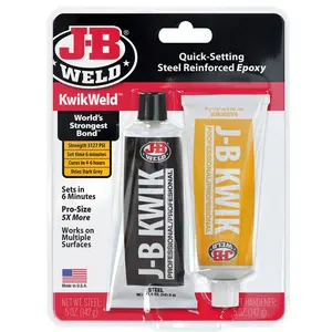 J-B Weld 8271 KwikWeld Professional Size Steel Reinforced Epoxy Twin Pack - 10 o