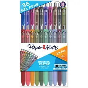 Paper Mate PAP2132016 0.7 mm InkJoy Gel Pens, Assorted Color - Pack of 36