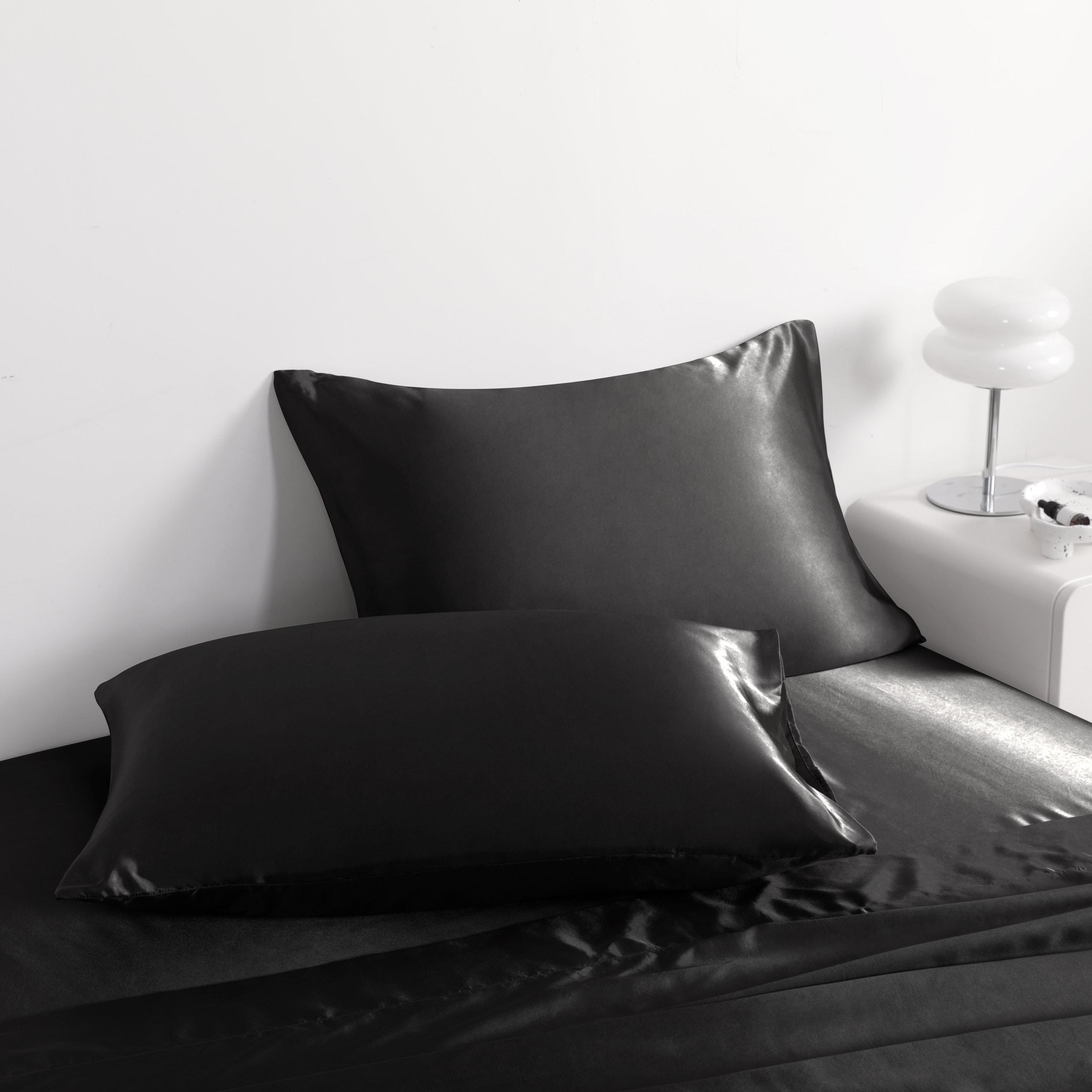 [Back To School]NTBAY 3/4 Piece Satin Bedding Sets - Ultra Soft & Silky Queen/King Sheets with Envelope Closure Pillowcases, OEKO-TEX Certified Anti-Acne Luxury Bedding, Frictionless Hair & Skin Care, 3/4 Pcs