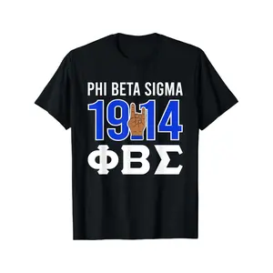 Pure Cotton Phi Beta Sigma Apparel with Rich Patterns Soft Breathable and Versatile TShirt for Halloween and Christmas