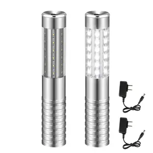 2 Pack LED Stage Light Bottle Girl Service Light Strobe Baton Light Rechargeable Bottle Service Sparklers Stick Reusable Champagne Bottle Handheld LED for Club Stage Nightclub Party Concert Event Bar Outdoor