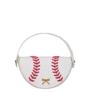 BASEBALL - 3 in 1 purse. Top handle, clutch or crossbodybag!