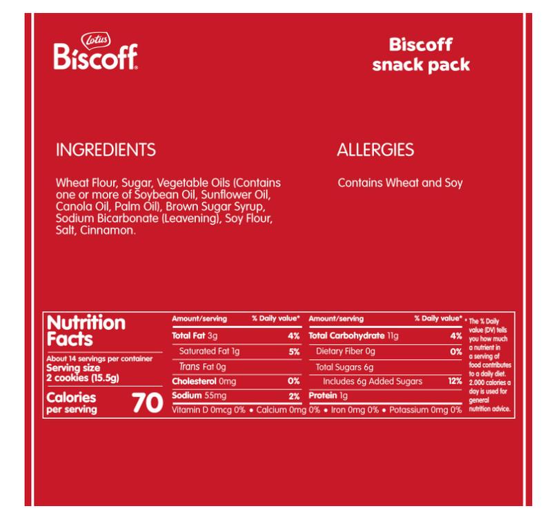 Lotus Biscoff Airplane Cookies, Caramelized Biscuit Cookies, Two-Pack (80 Count), Vegan