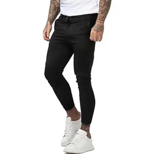 GINGTTO Mens Chinos Pants Slim Fit Stretch Fashion Plain Pant Skinny Leg